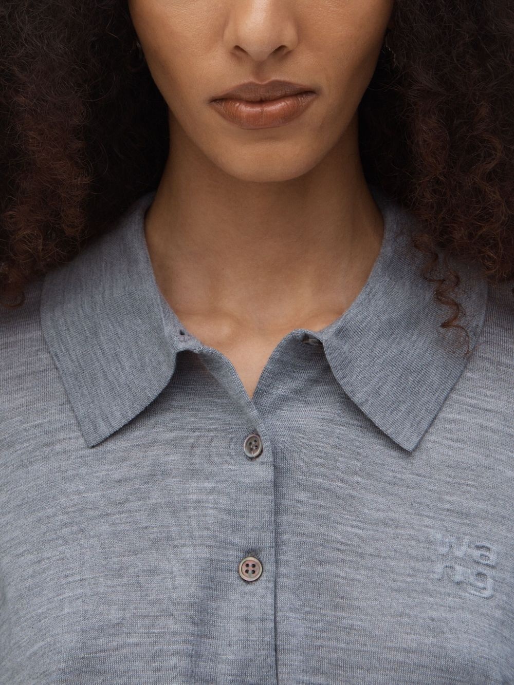 logo-embossed cardigan - 5