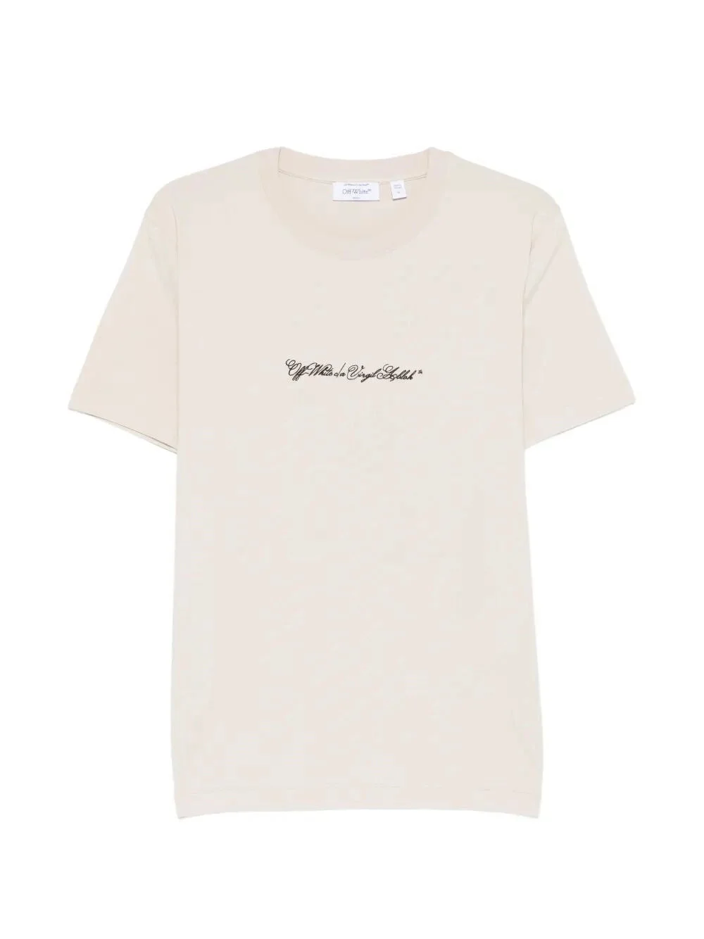 Off White Men `Script Arrow` Short Sleeve Slim T-Shirt - 1