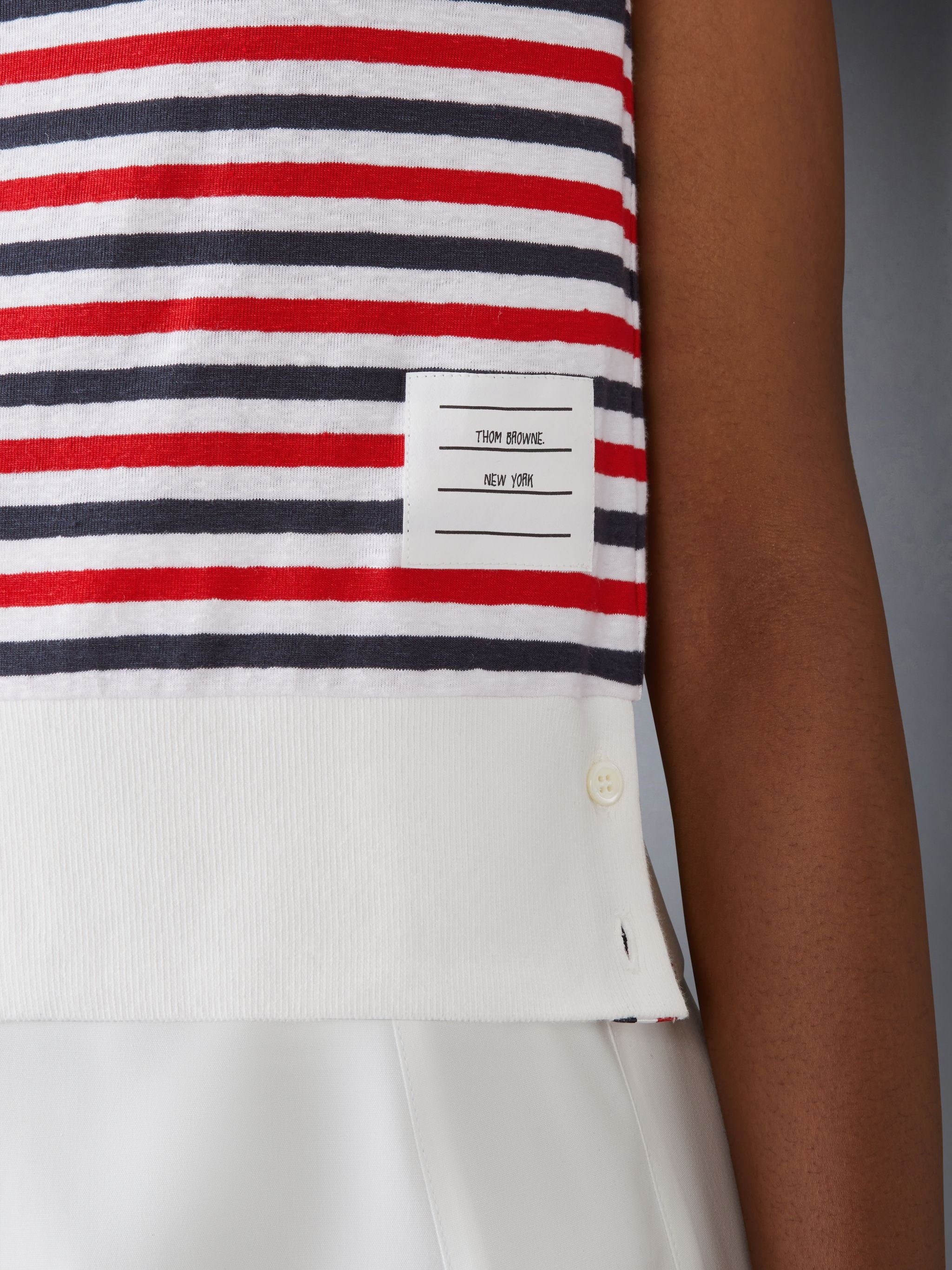 LINEN JERSEY SHELL TOP - 5