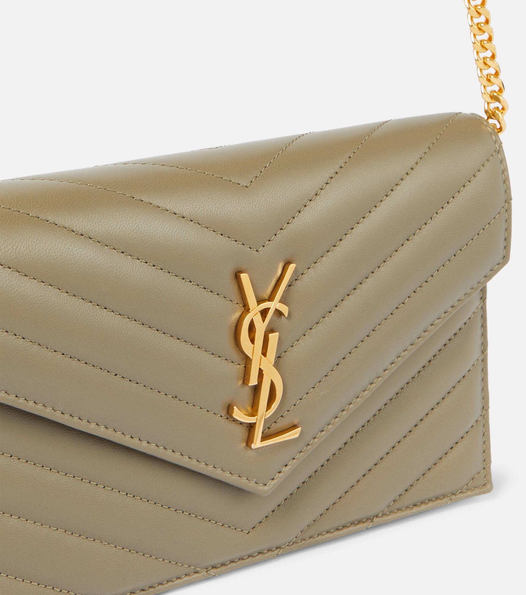 Cassandre Envelope leather wallet on chain - 6