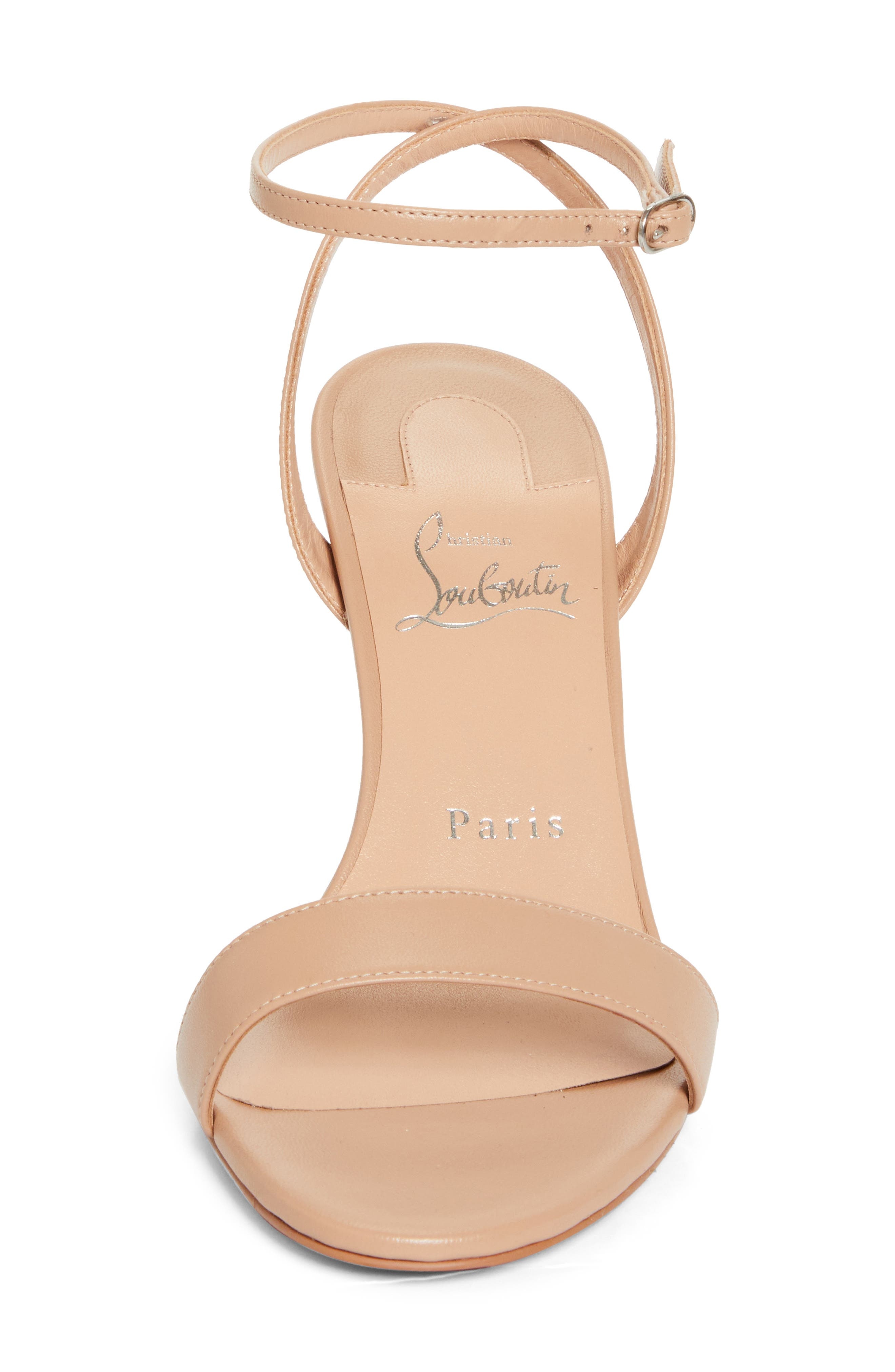 Christian Louboutin Miss Z Ankle Strap Sandal in Blush/Lin Blush at Nordstrom - 4