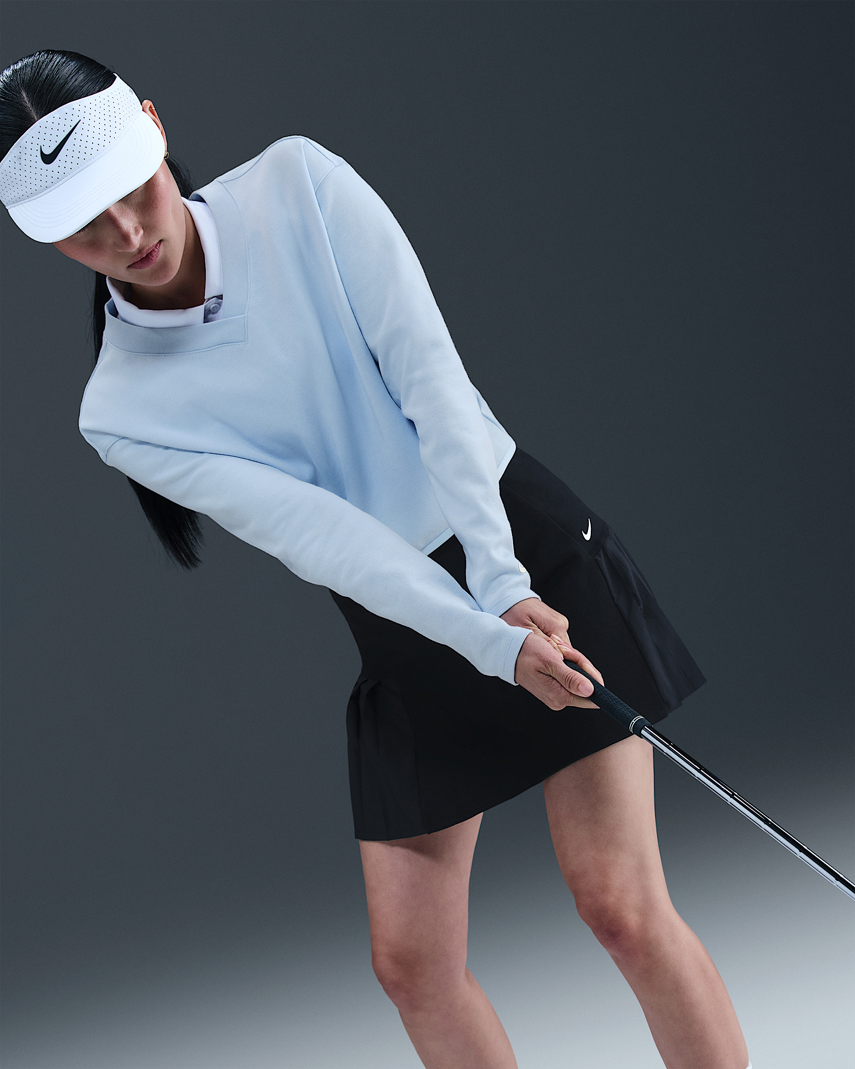 Nike Women's V-Neck Long-Sleeve Golf Top - 3