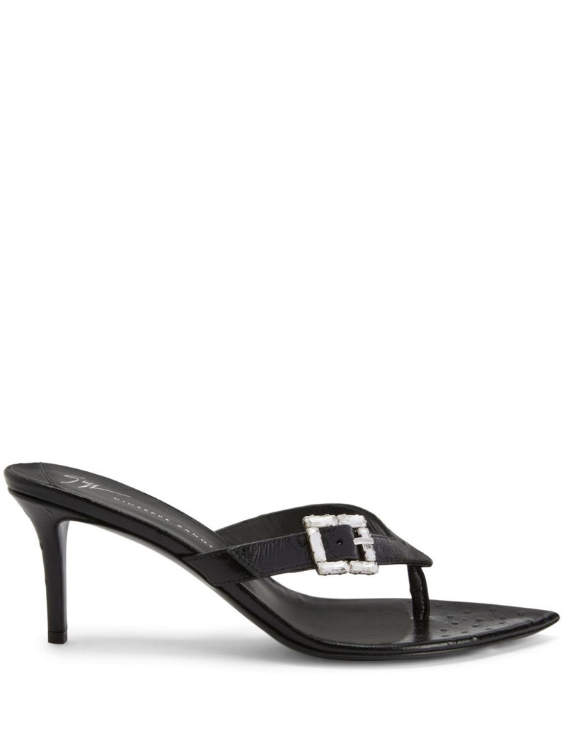 Naomee 70mm leather mules 1
