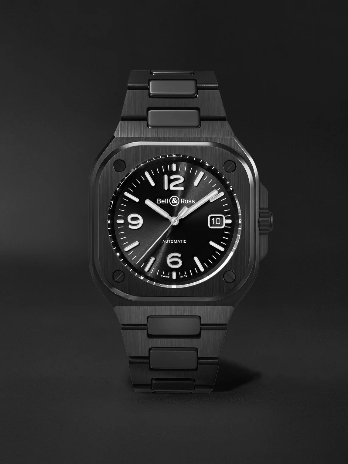 BR 05 Automatic Ceramic and PVD Watch, Ref. BR05A-BL-CE/SCE - 1