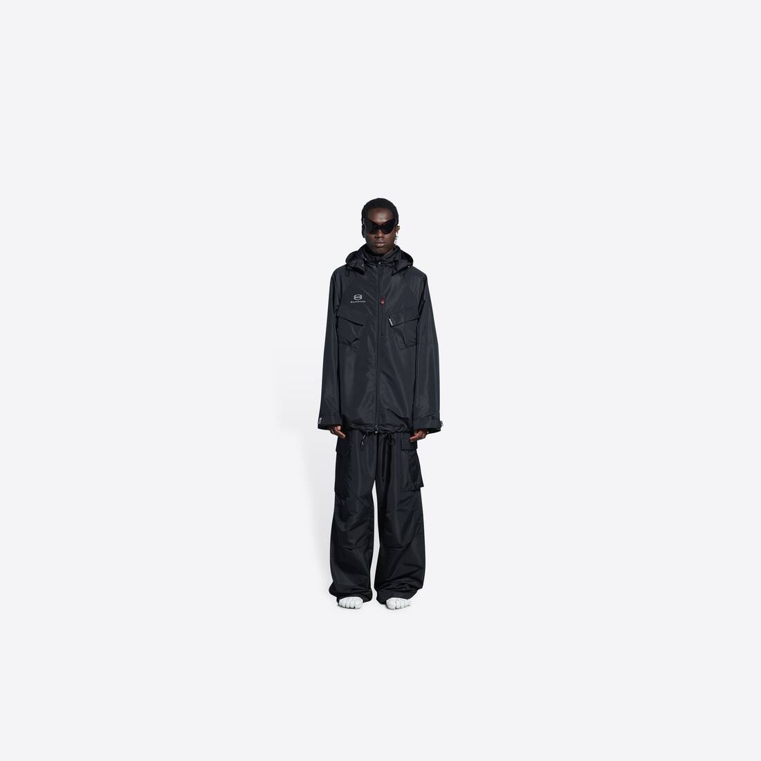 Men's Technical Parka in Black - 3