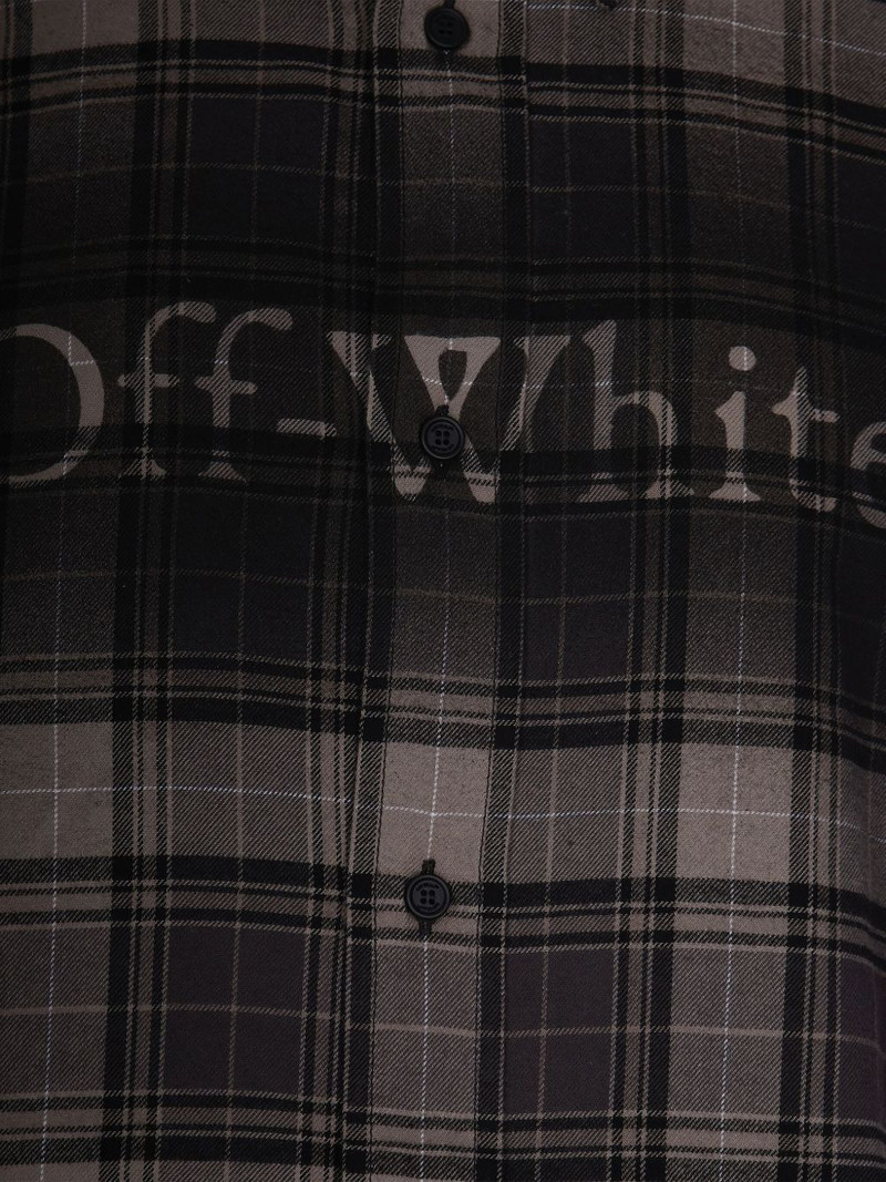 Off-White plaid long sleeve shirt outlook