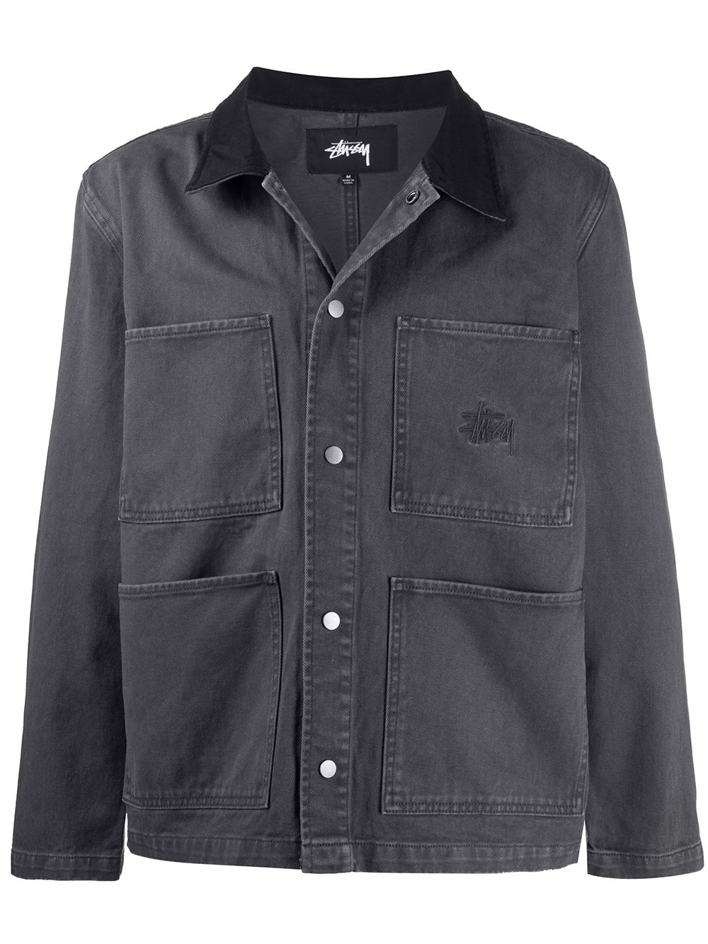 patch-pocket denim jacket - 1