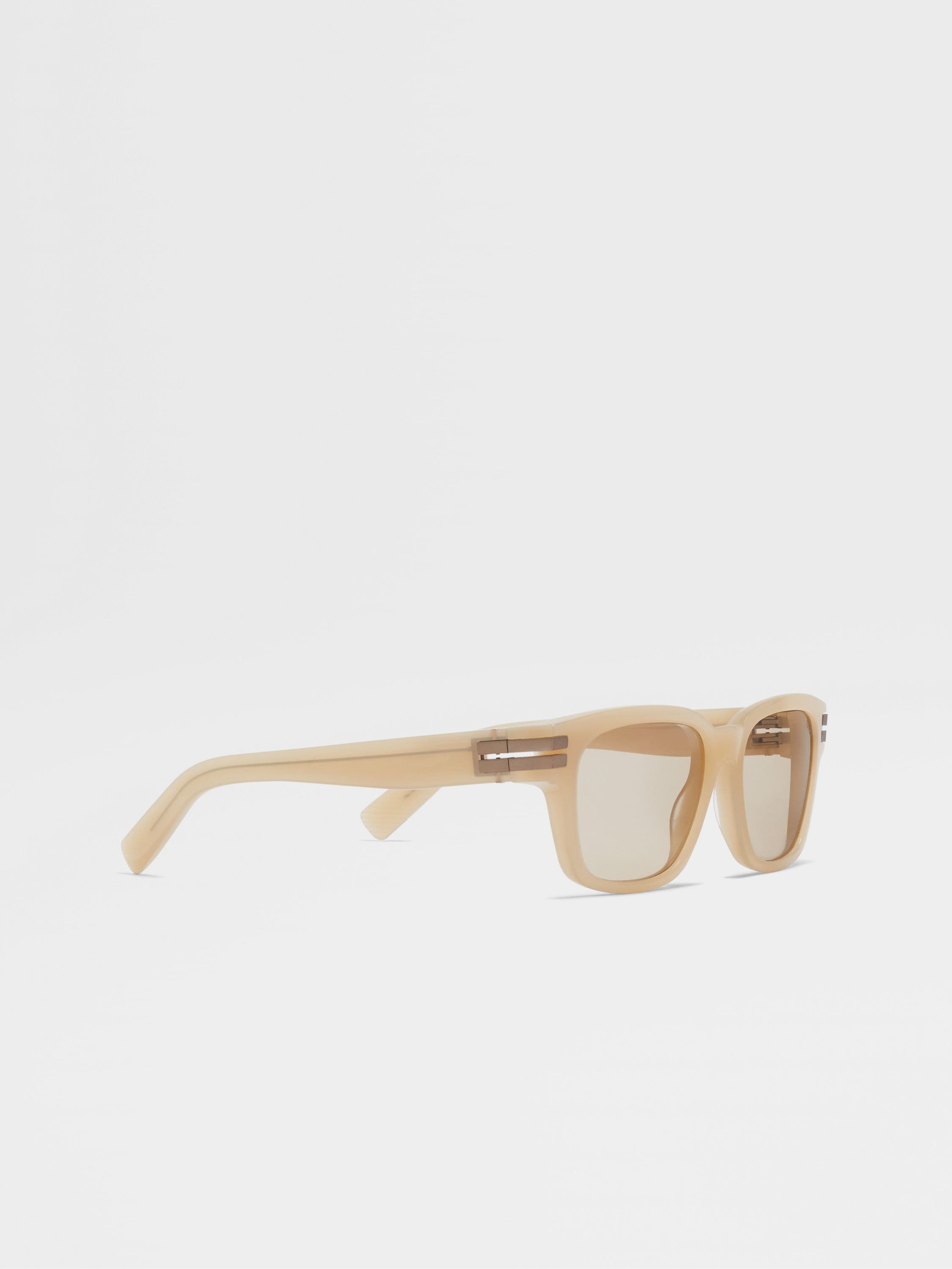 BEIGE ACETATE SUNGLASSES - 3