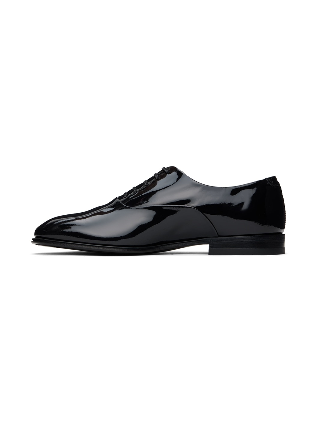 Black Wave Detail Oxfords - 3
