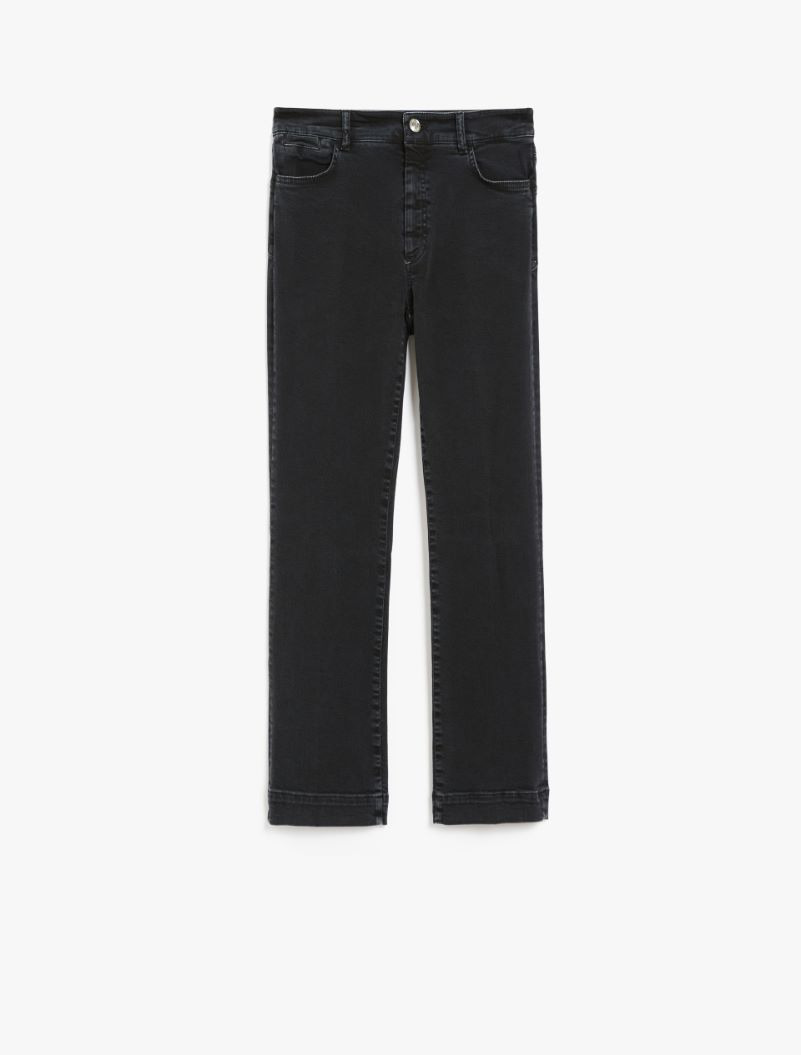 Perfect-fit five-pocket mini flare trousers - 1
