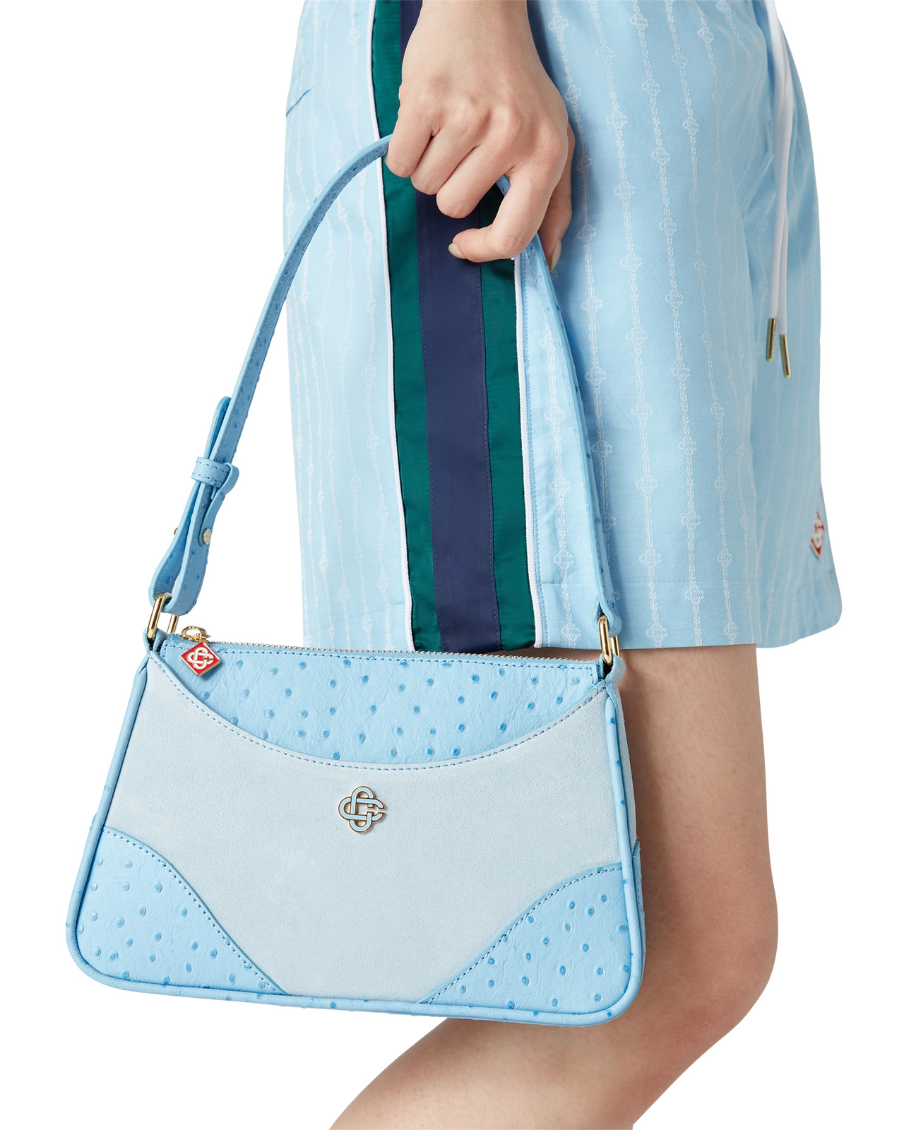 Blue Jeanne Pochette Shoulder Bag | Casablanca Paris - 4