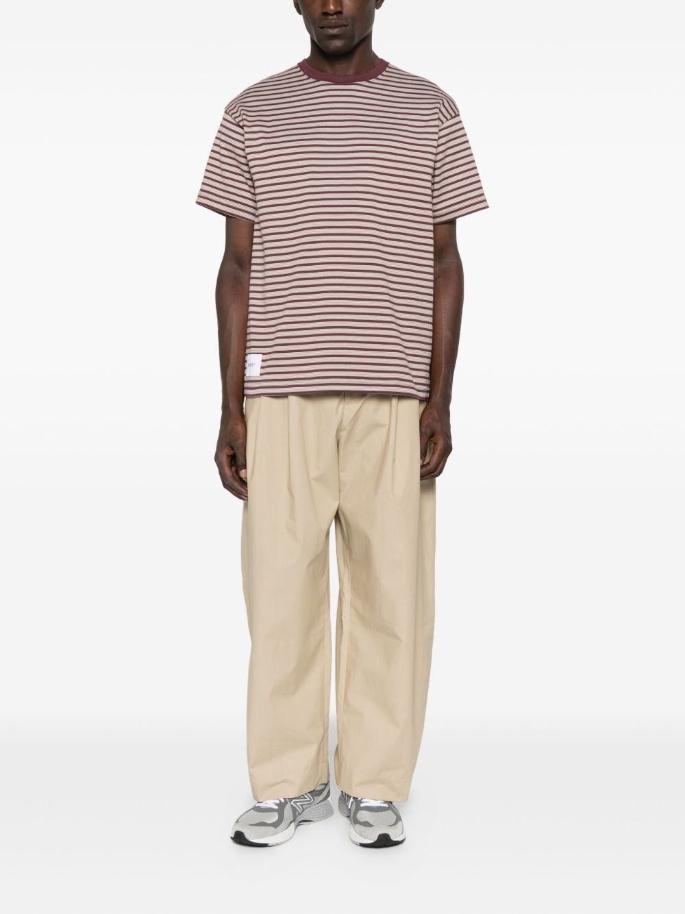 striped crew-neck T-shirt - 2