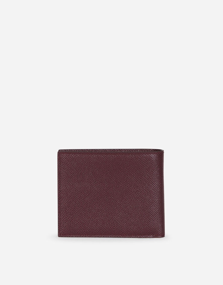 Dauphine calfskin bifold wallet with branded tag - 3