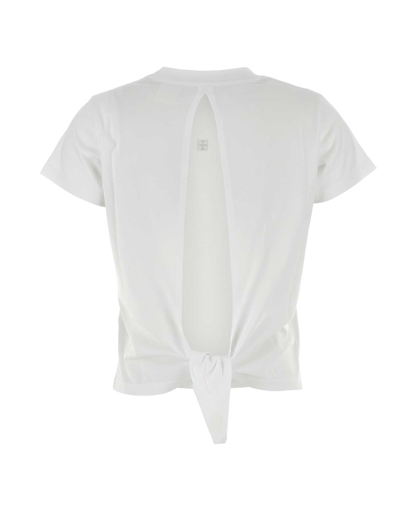 White Cotton T-shirt - 2