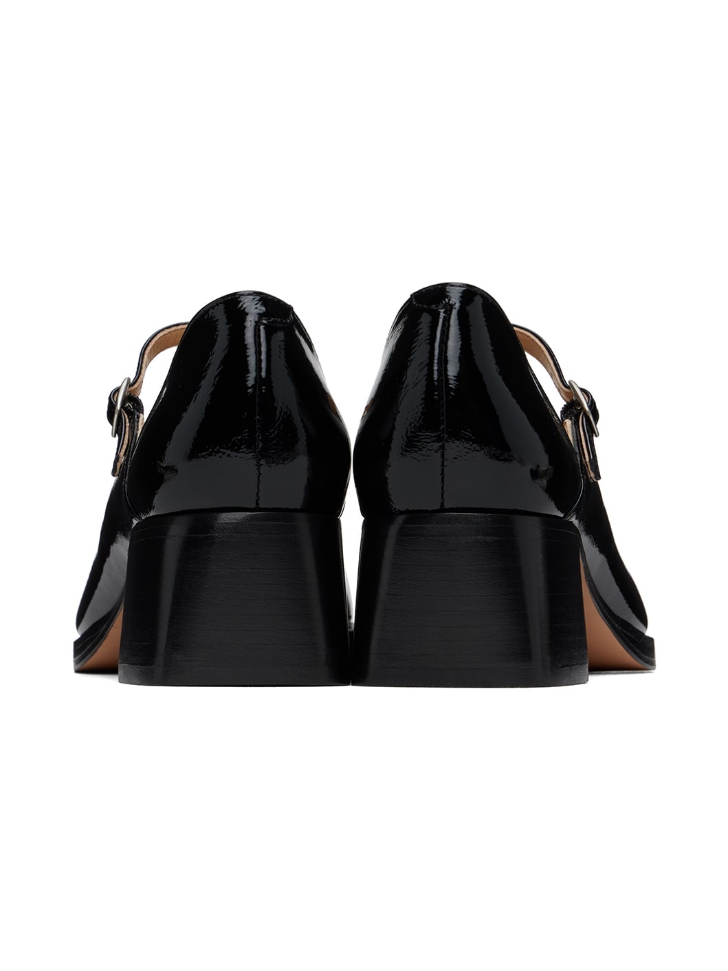 Black Jade Mary Jane Heels - 2
