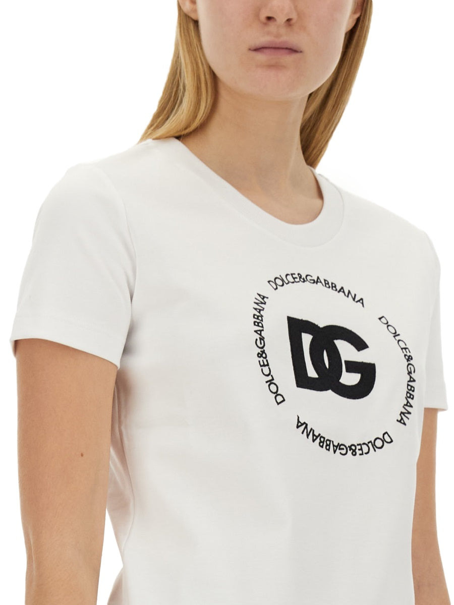 Dolce & Gabbana Women T-Shirt With Logo - 4