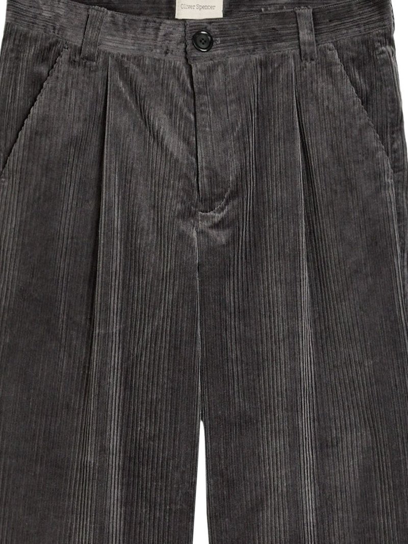 Oliver Spencer pleated corduroy trousers outlook