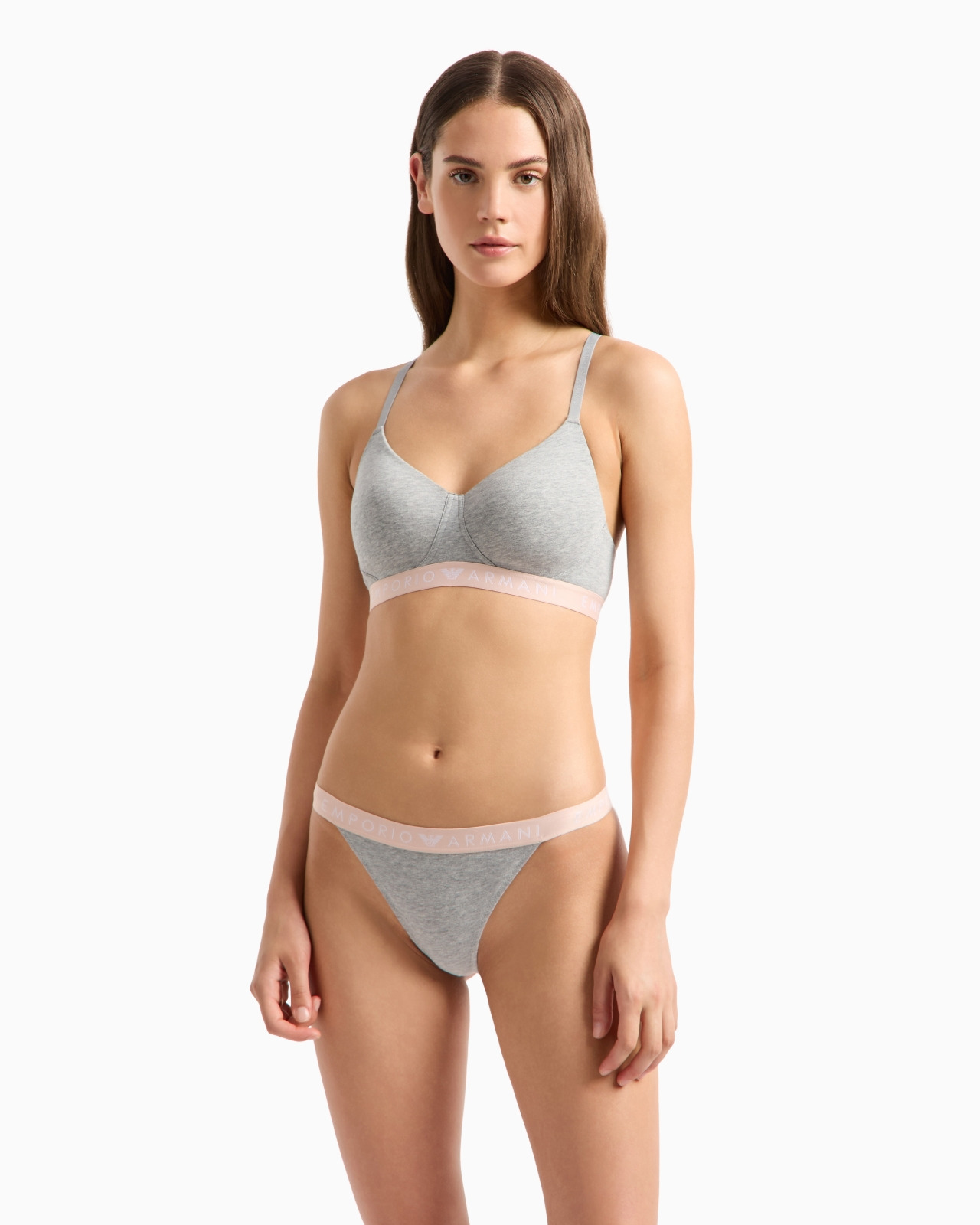 Two-pack of ASV Iconic organic-cotton thongs with logo waistband - 2