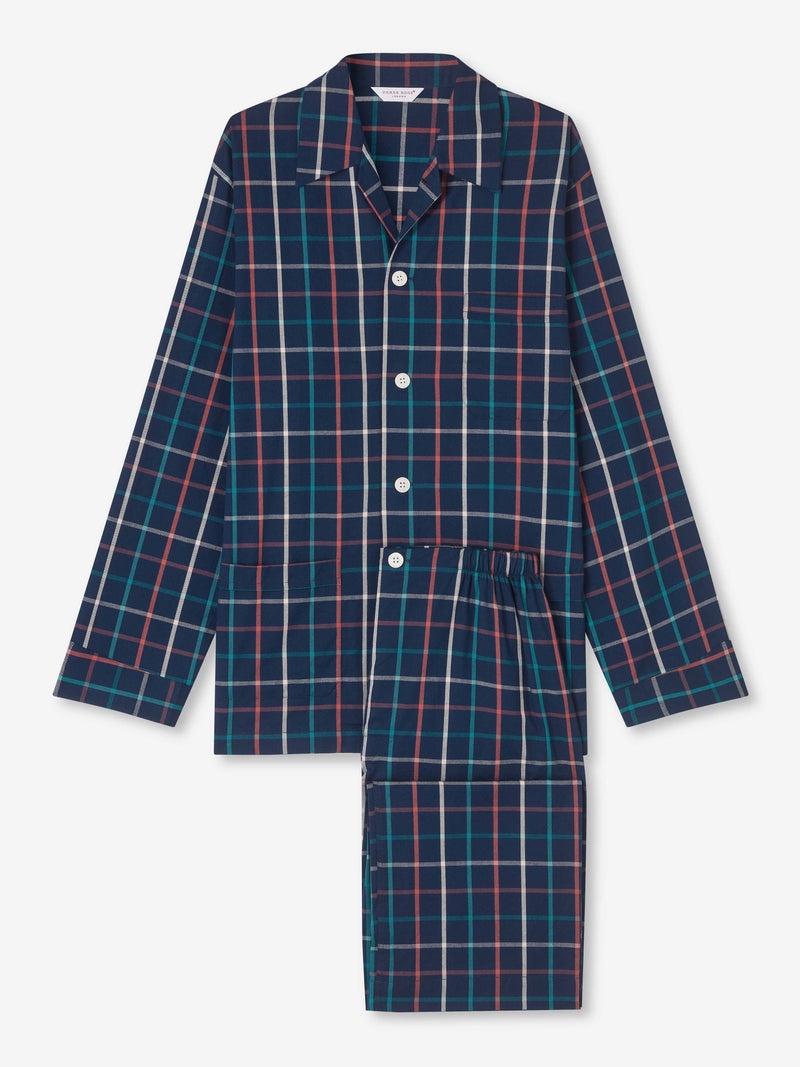 Men's Classic Fit Pyjamas Ranga 44 Brushed Cotton Multi - 1
