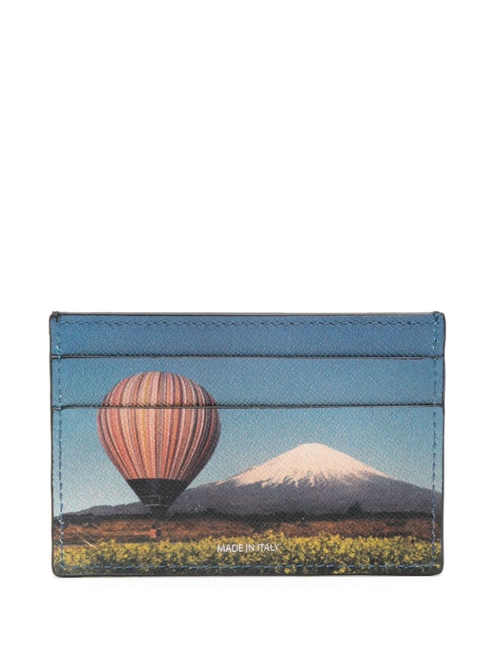 Stripe Balloon Mount Fuji-print card holder - 2