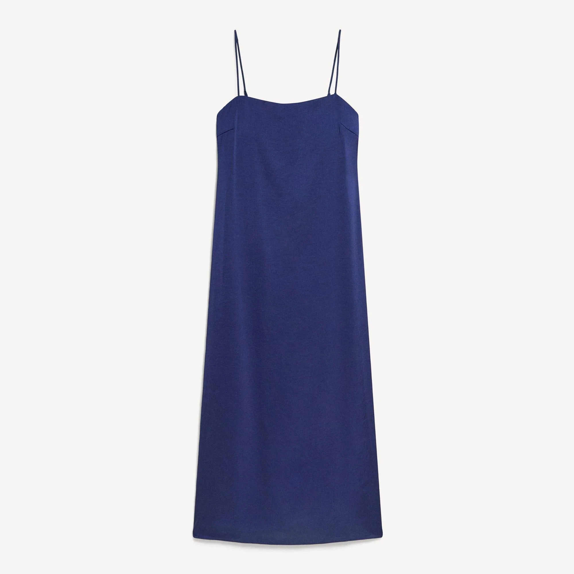 Strapless Maxi Dress in Crushed Satin - 1