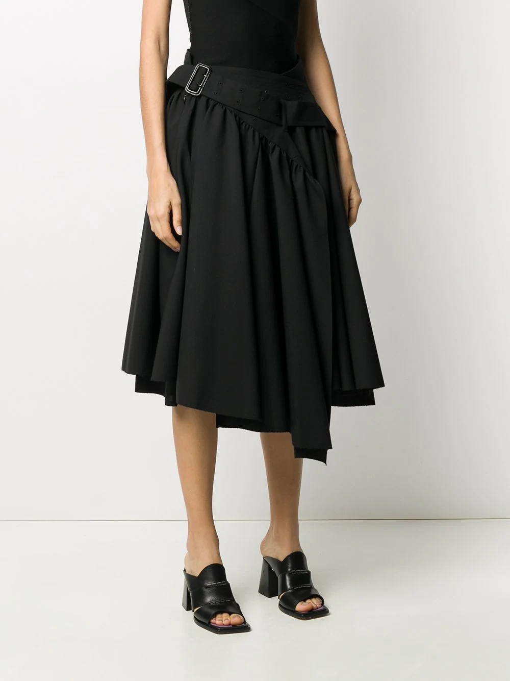 layered wrap skirt - 3