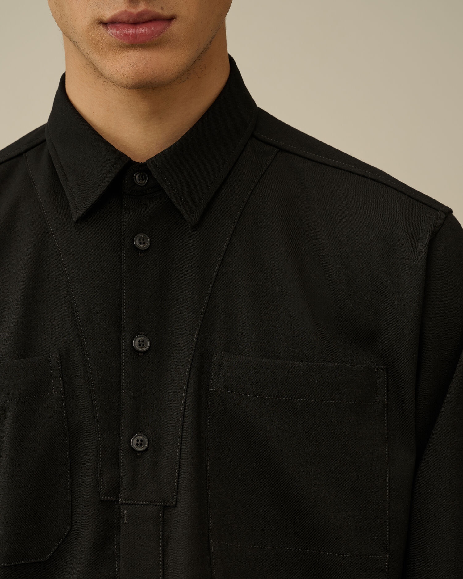 Wool Gabardine Shirt - 4