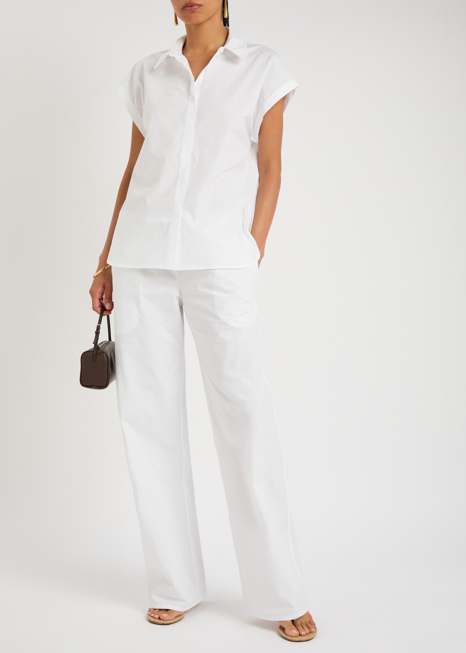 Matteau Relaxed Sleeveless Cotton-poplin Shirt - 4