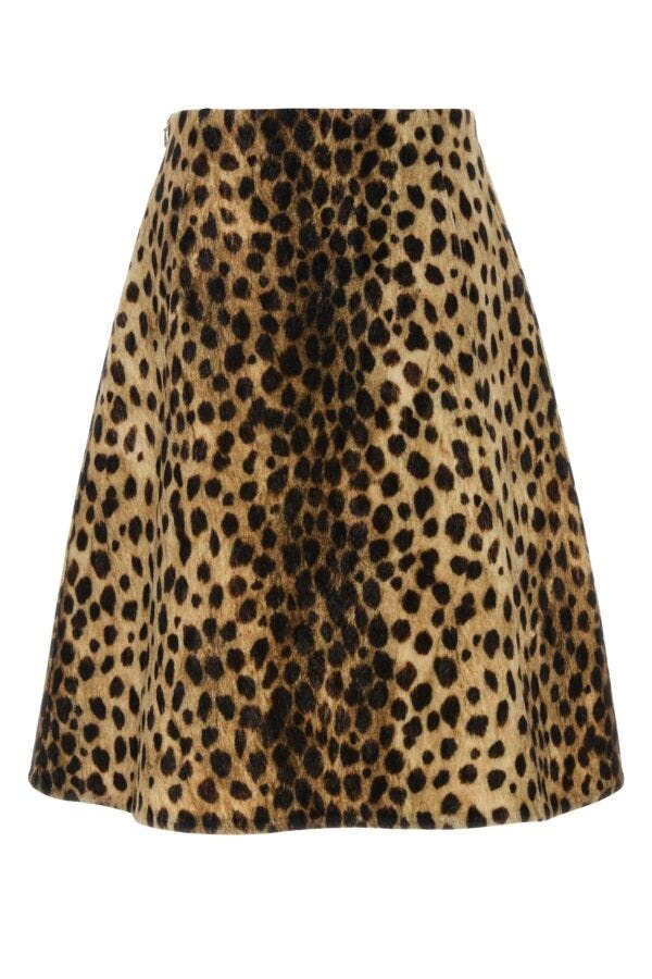 Valentino Garavani Women Printed Wool Skirt - 2