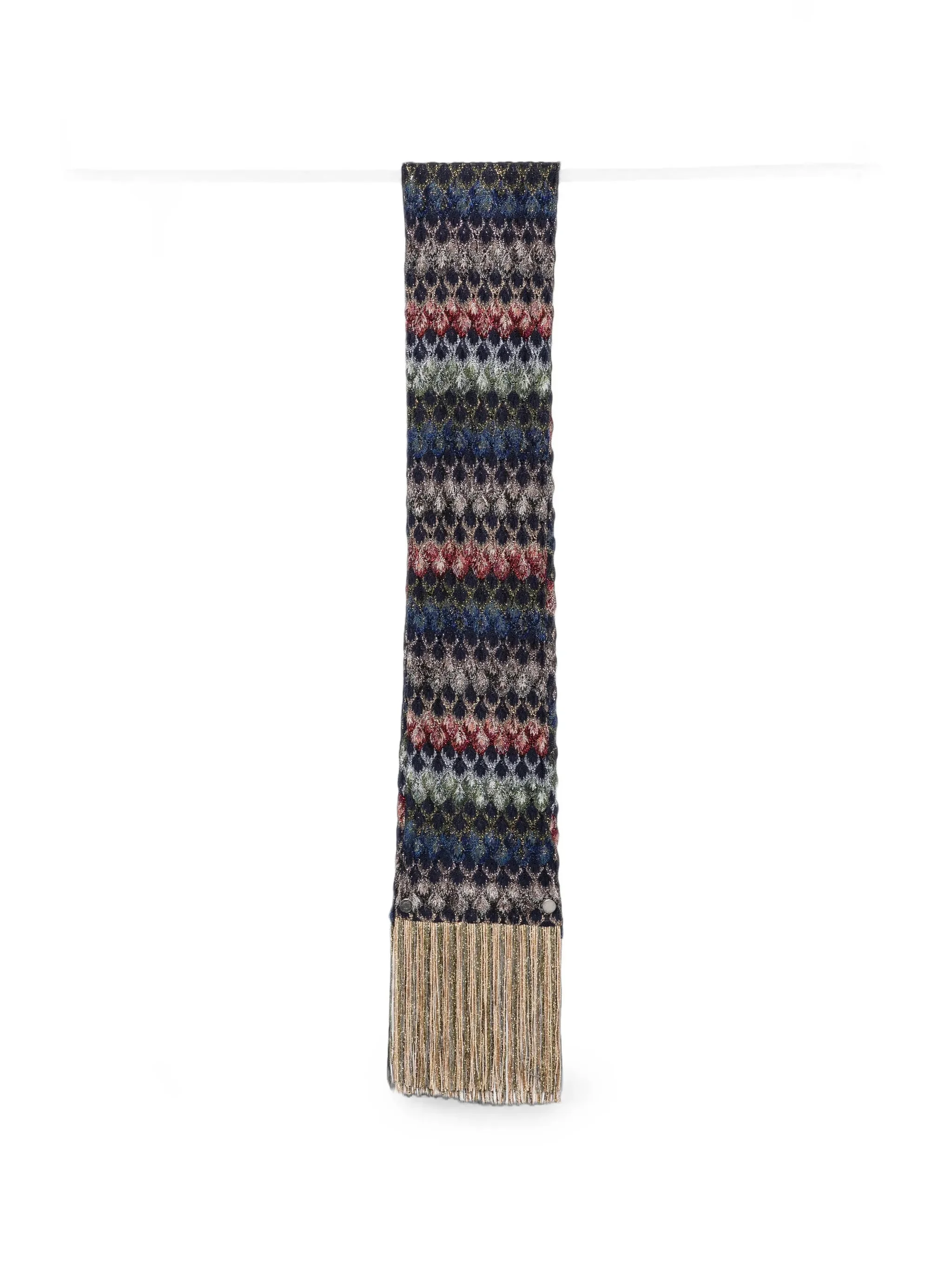 Missoni Zigzag-knit Fringed Scarf - 1