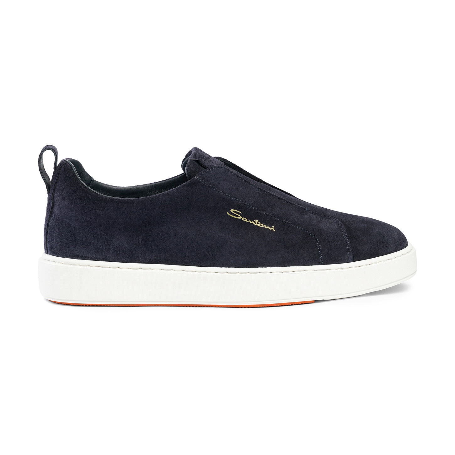 Men's blue suede slip-on sneaker - 1