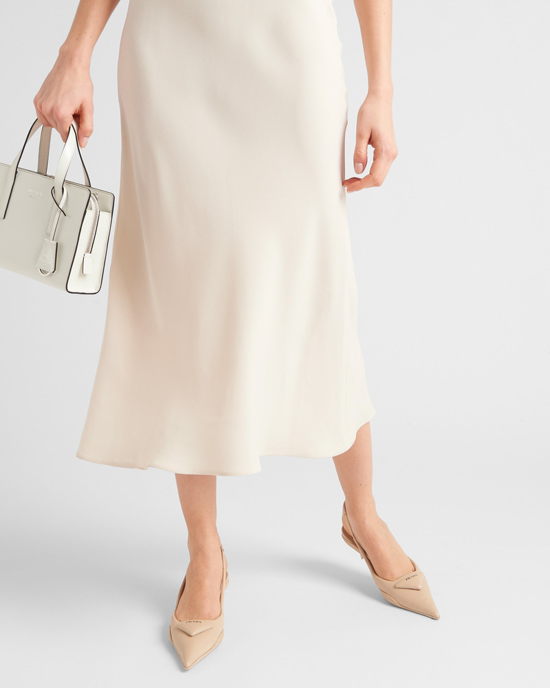 Prada Soft padded leather slingback pumps outlook