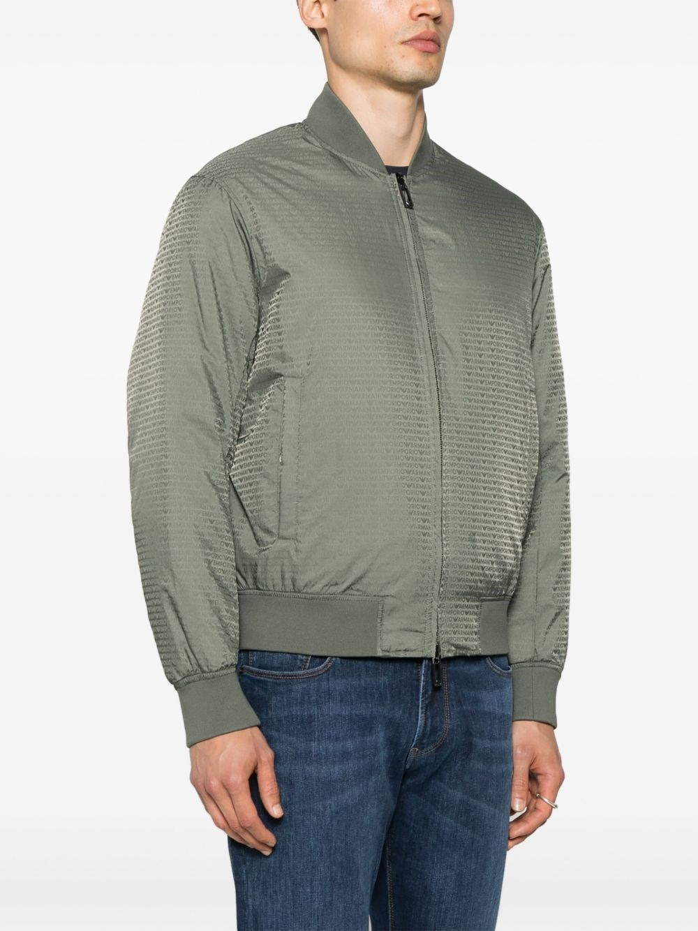 Jacquard nylon bomber jacket - 5