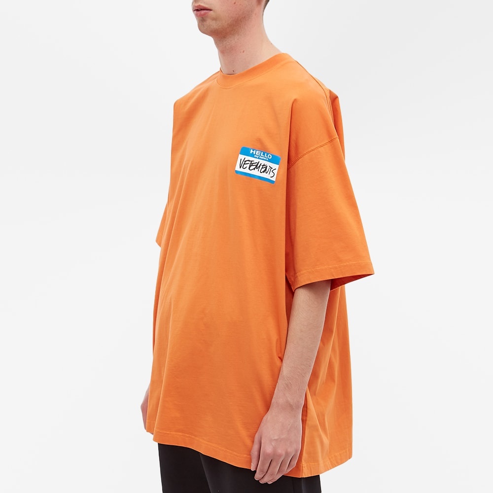 VETEMENTS My Name Is Oversized Tee - 4