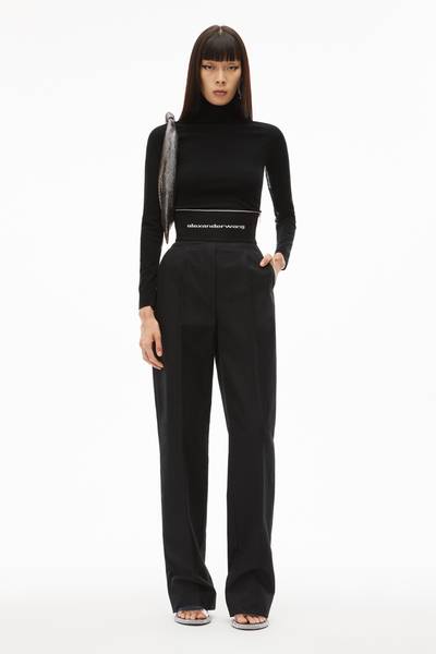 Alexander Wang WIDE-LEG TROUSER IN COTTON TAILORING outlook