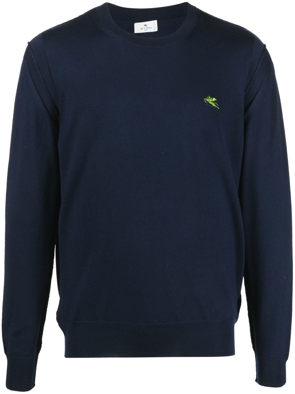 virgin wool embroidered jumper - 1