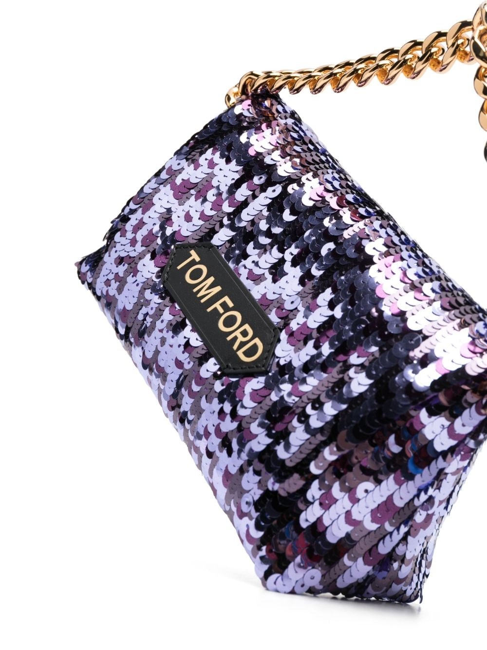 logo-patch sequinned mini bag - 5