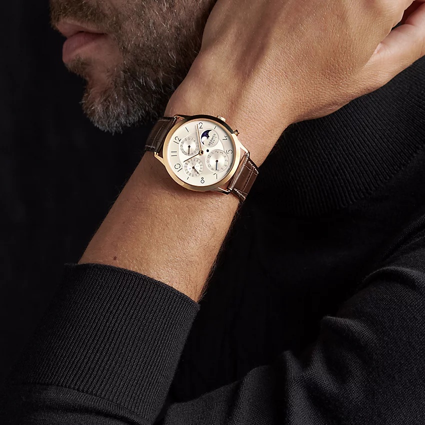 Slim d'Hermes Quantieme Perpetuel watch, 39.5 mm - 2