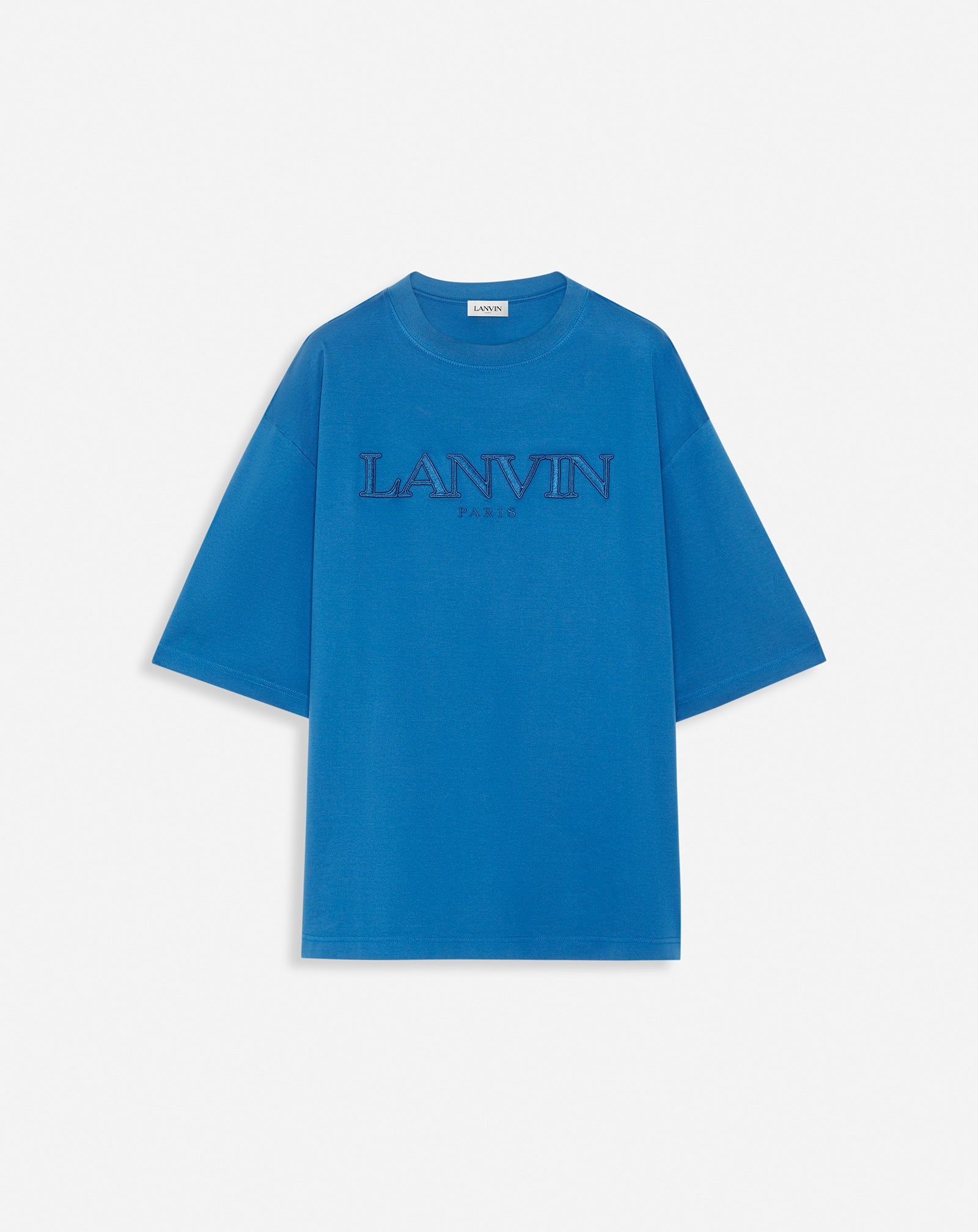 OVERSIZED LANVIN PARIS EMBROIDERED T-SHIRT - 1