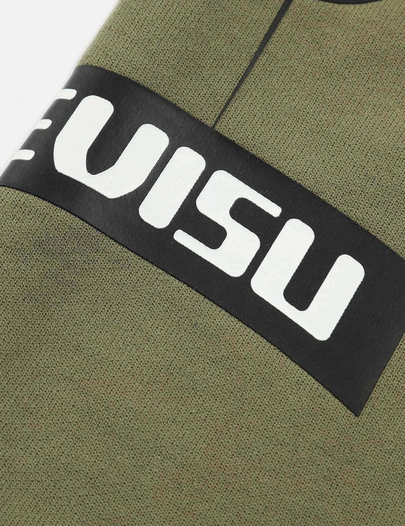 LOGO PRINT AND SEAGULL EMBROIDERY PATCHWORK SWEAT SHORTS 10