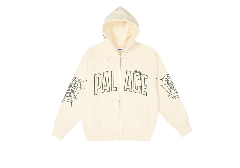 SPIDER ZIP HOOD SOFT WHITE - 1