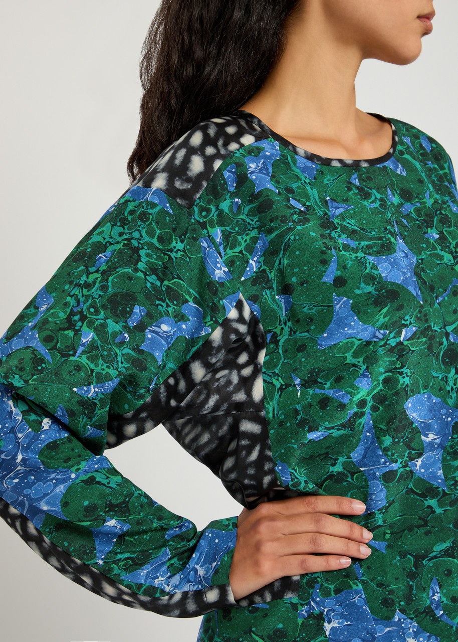 Dries Van Noten Caias Printed Silk-chiffon top - 5