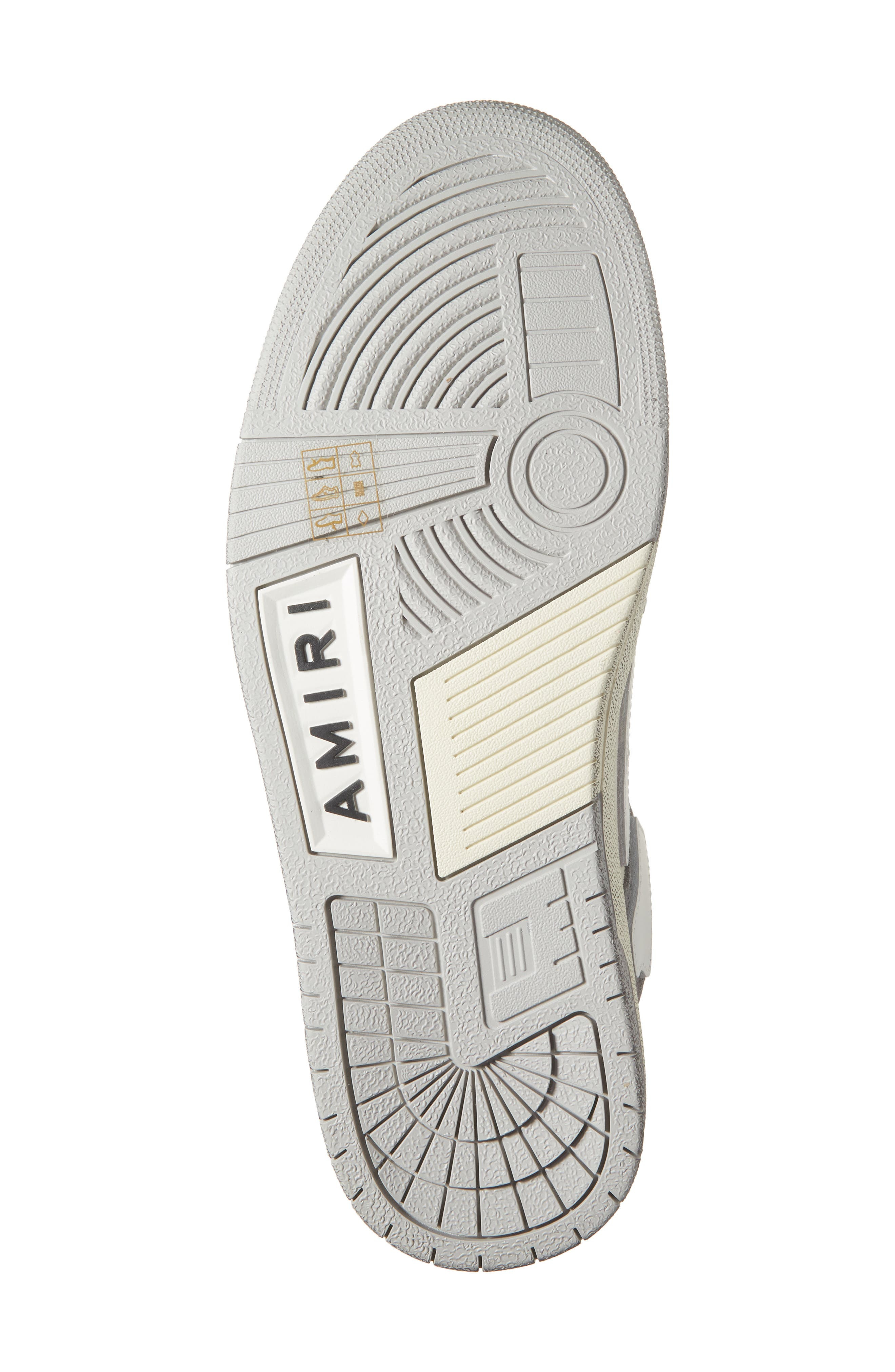 AMIRI Distressed Skel Low Top Sneaker in Dark Grey at Nordstrom - 6