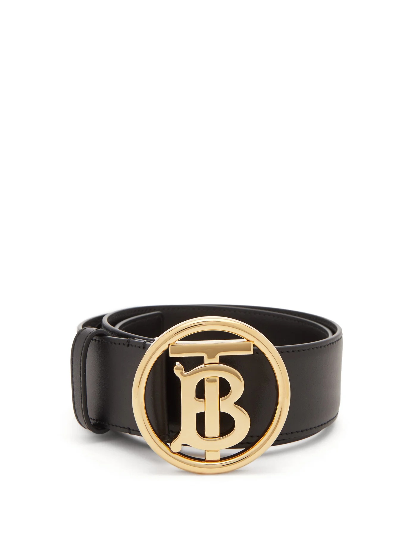 TB-logo leather belt - 1