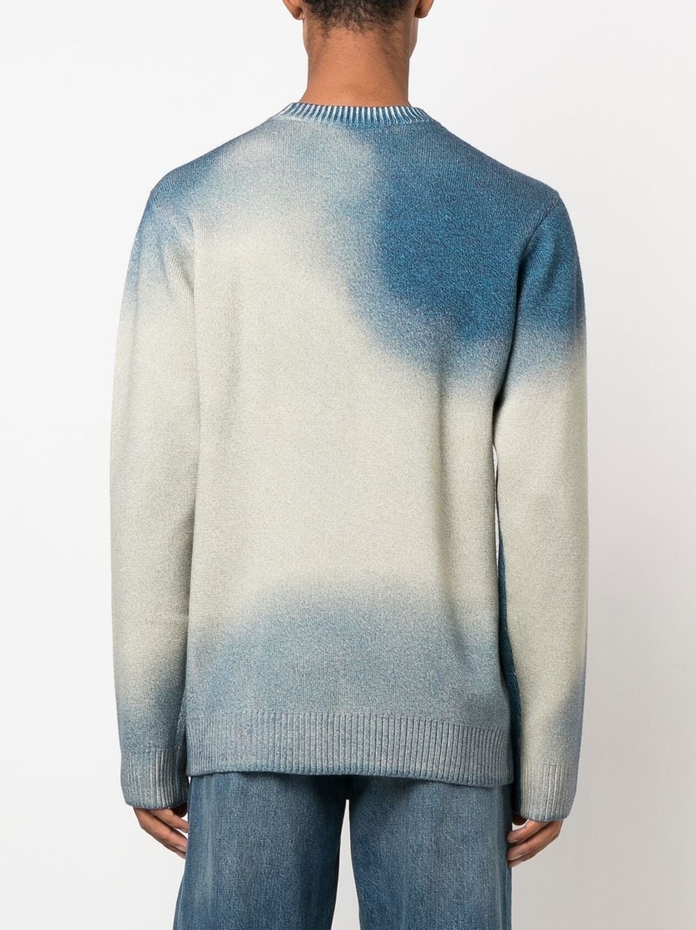 gradient-knit crew-neck jumper - 4