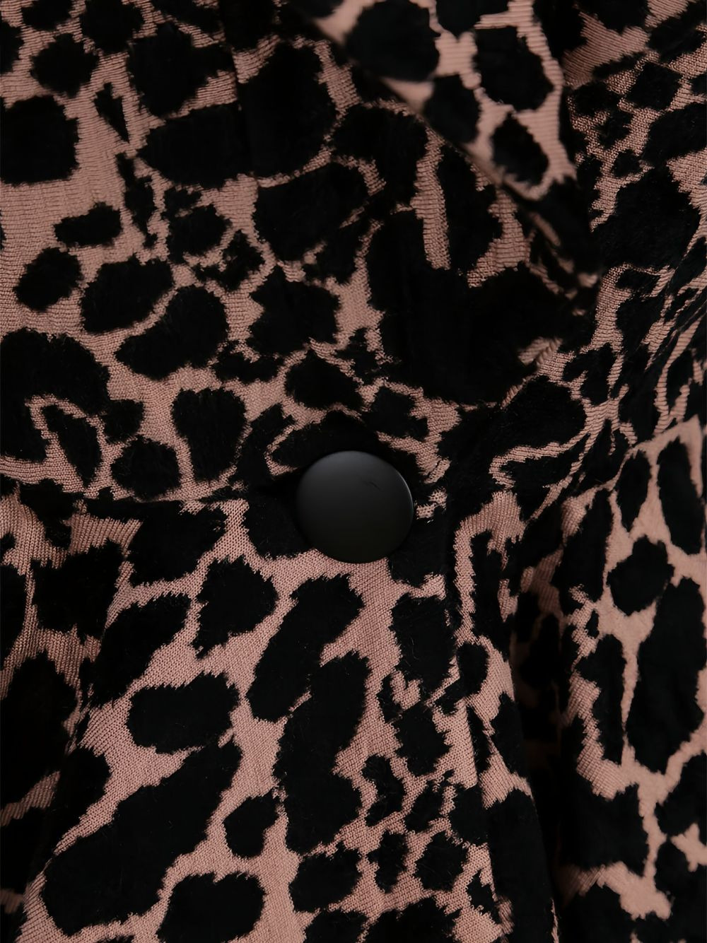 panther-pattern single-breasted coat - 3