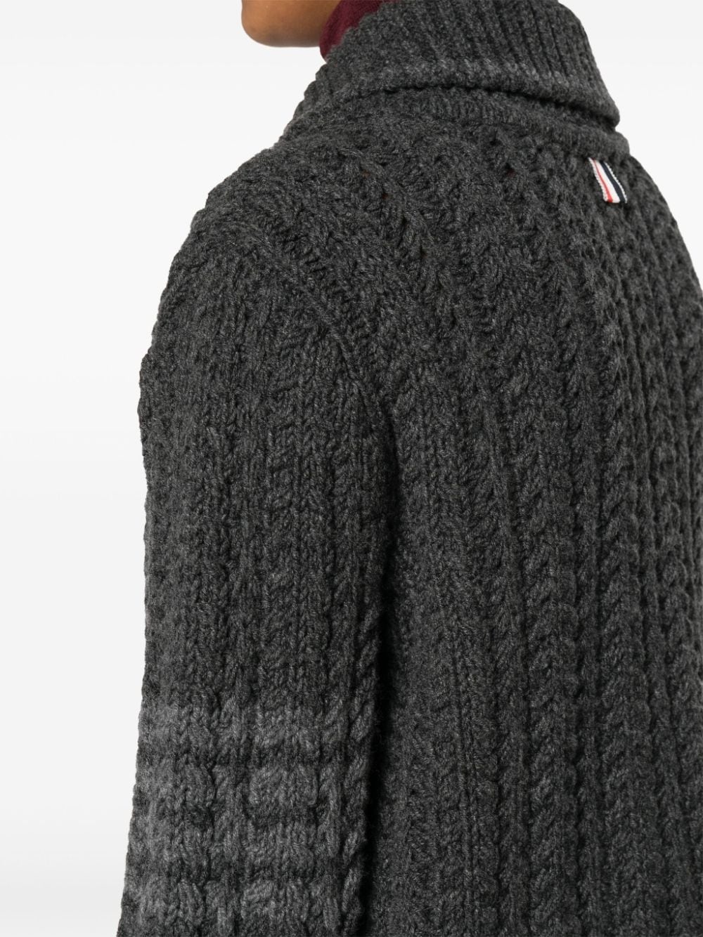 RWB links-stitch knit cardigan - 5