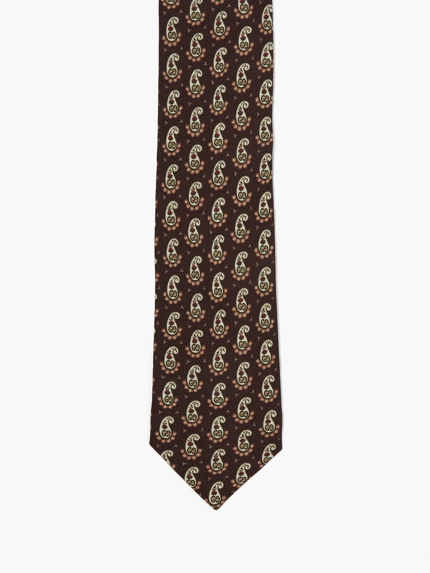 GG-logo paisley-print tie - 4