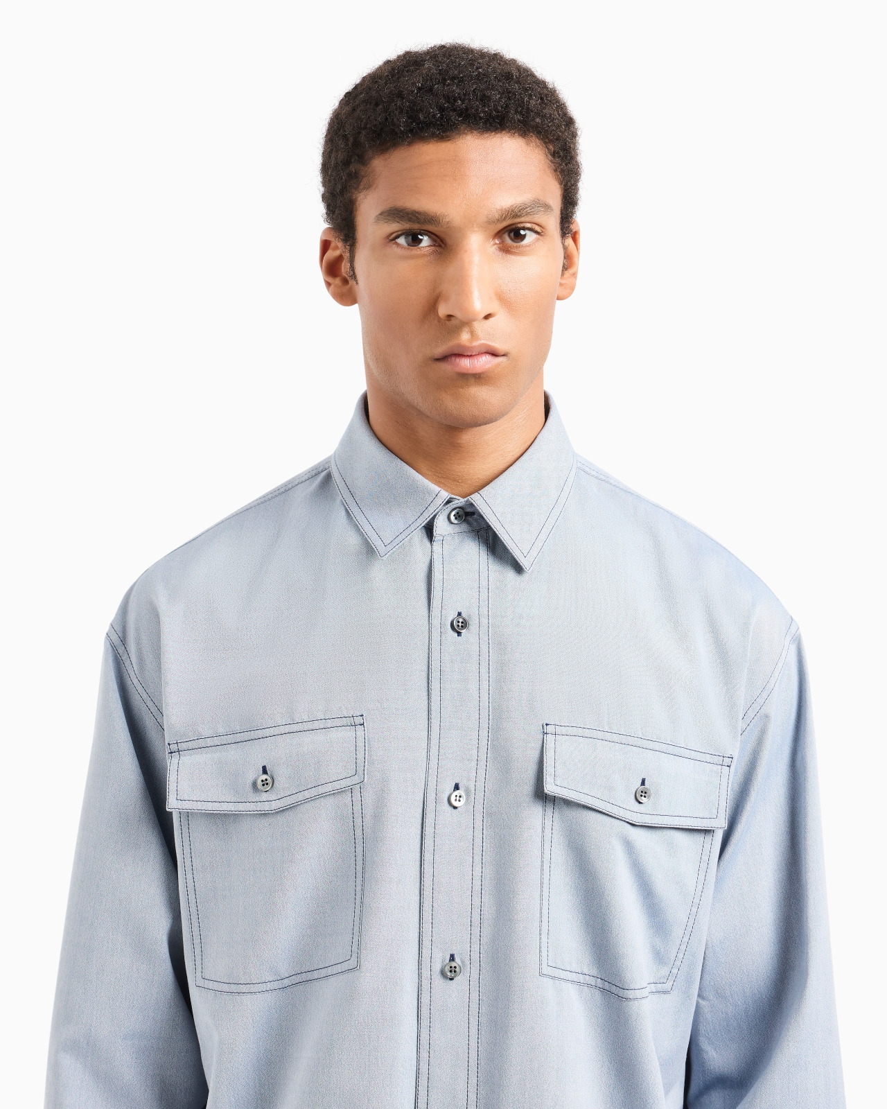 SILK CANVAS SHIRT - 5