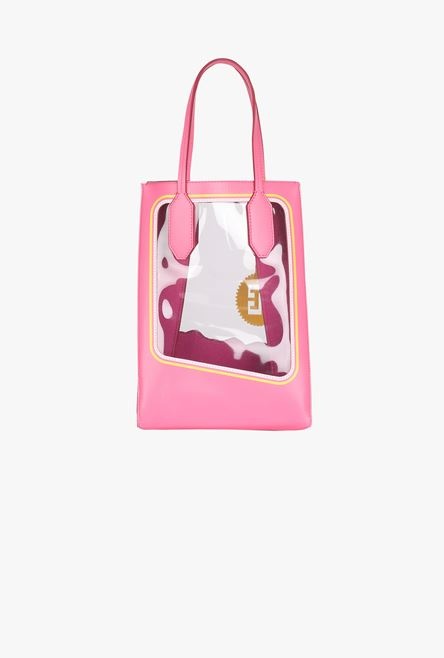 Balmain x Barbie - Pink calfskin Folded Shopping bag - 3